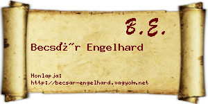 Becsár Engelhard névjegykártya