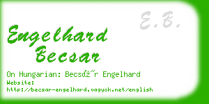 engelhard becsar business card